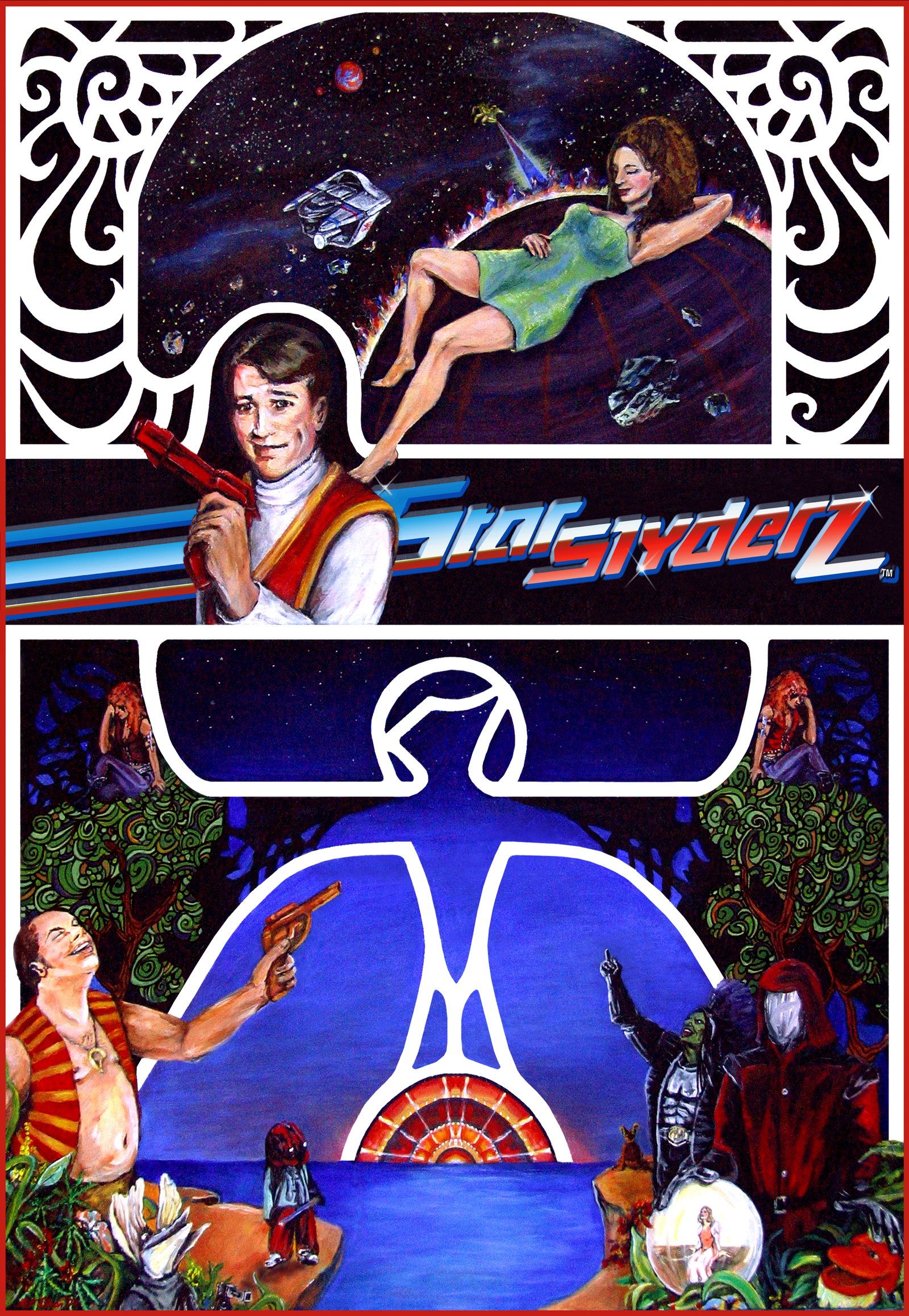 The original hand-painted Starslyderz poster, 2006.